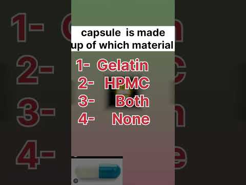 MCQs #pharmacy #capsule #pharmacuitics