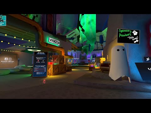 VRChatのデフォルトホームワールドが、ハロウィン仕様になっている件