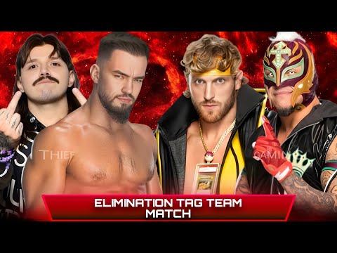 WWE 2K24 • Tag Team Match - Dominik Mysterio Austin Theory VS Logan Paul Rey Mysterio | WWE