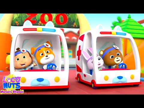 Wheels On The Ambulance, Emergency Vehicle for Kids by Loco Nuts Nursery Rhymes