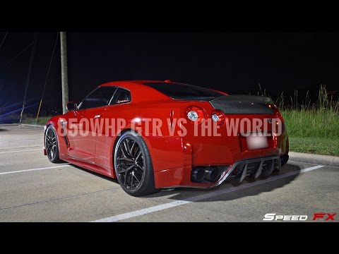 850whp GTR takes on H/C ZR1, ProCharged Camaro and Two CTS-V's