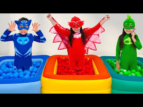 PJ Masks Save the Day at Home with Ellie Eric and Wendy