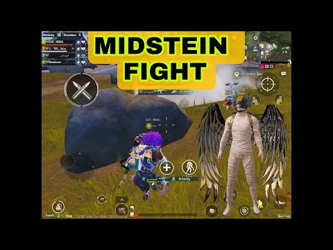 Pubg Mobile Midstein me hoi khatarnak Fight. Total 22 Kills CHICKEN DINNER Gameplay.