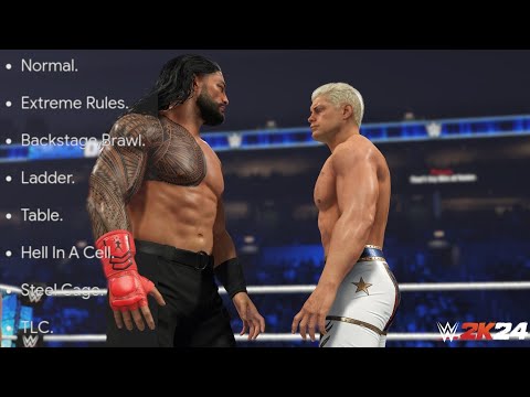 Playing Every One On One Match Type In WWE 2K24!