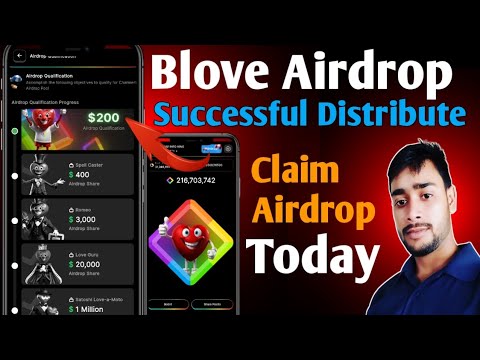 Blove Dapp Airdrop distribution success Today | BLove Dapp airdrop claim today | BLove Dapp