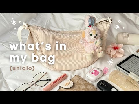 what's in my (uniqlo) bag👜`uni & daily essentials 🌸