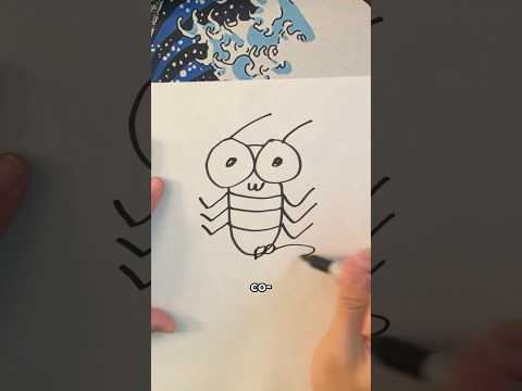 How to Draw a Cockroach #shorts #comedy #parody #drawingtutorial #cockroach