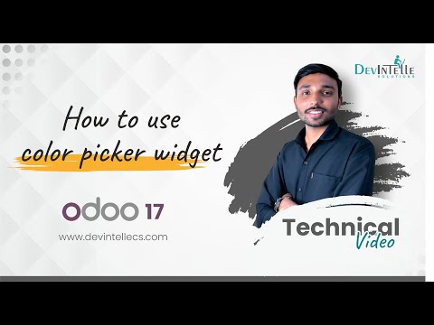 How to use color picker widget in odoo | Color picker in Odoo form