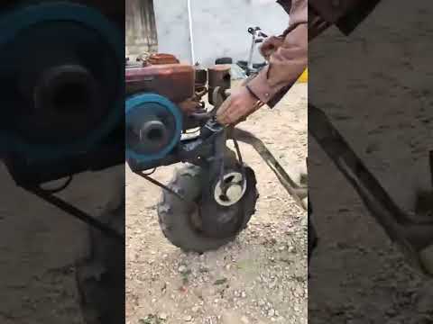 Transformation of a wheelbarrow tiller into a wheelbarrow