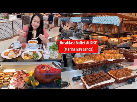 Breakfast Buffet At RISE (Marina Bay Sands Hotel) I Singapore Food Vlog