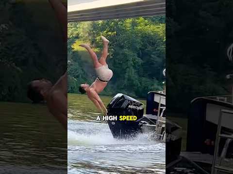 Rope swing almost ends in tragedy