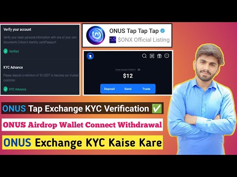 ONUS Tap Exchange KYC Process Live✅ | ONUS Tap Bot Wallet Connect and Verification Kaise Kare ONUS 💯