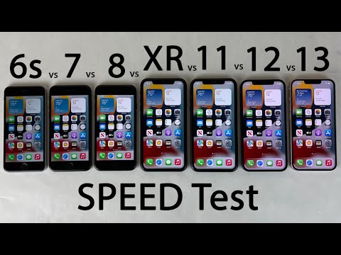 iPhone 13 vs 12 vs 11 vs XR vs 8 vs 7 vs 6s SPEED Test on iOS 15