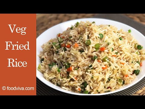 Veg Fried Rice Recipe - Indo Chinese - Either Use Leftover rice or fresh cooked rice