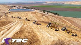 Mega Earthmoving in California with Fendt Tractors & K-Tec Scrapers