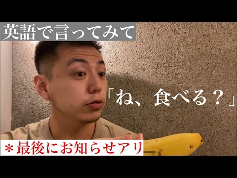 英語で言える？　「食べる？」　英会話