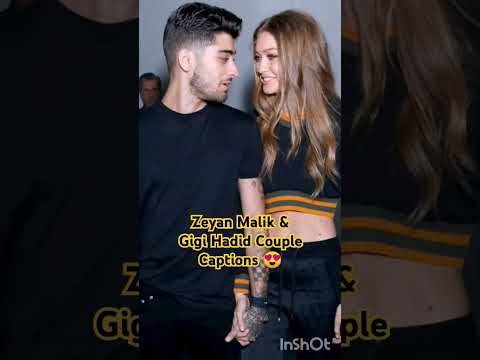 Zyan Malik and Gigi Hadid #couple #captions #love #shortsviral♥️#hollywood