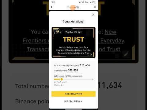 Wodl 17 December | Theme crypto Adoption Wotd | Binance word of the day | Wodl 5 word answer today