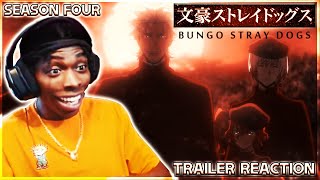 WHOSE THE BIG DOG?! | Bungo Stray Dogs Season 4 | Official Trailer Reaction