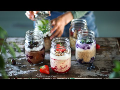 5 OVERNIGHT OATS  » easy + healthy + dessert-inspired 🍒