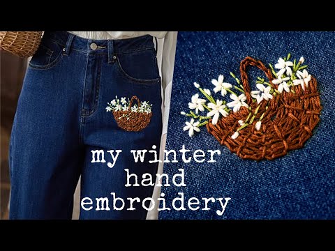 DIY Denim Dream : Jeans Get a Floral Makeover! | #handembroidery