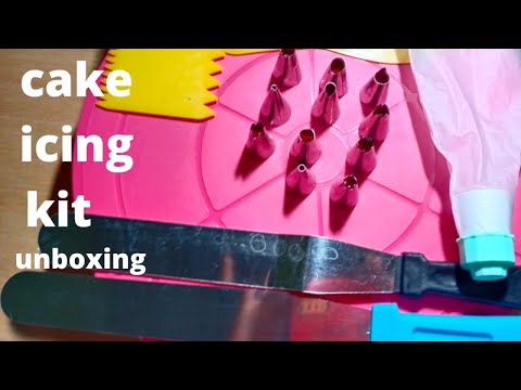 cake icing kit/cake icing tools/cake decoration kit for beginners/cake icing ka saman/cakedecoration