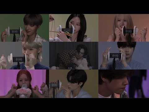 kpop asmr for 9 minutes (9 artists in 9 minutes) [minimal talking, brightness lowered]