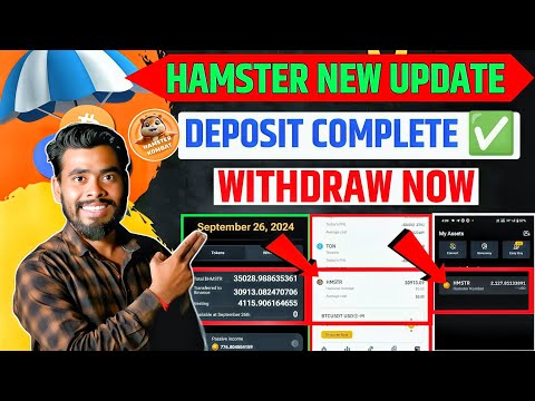 $HMSTR TOKEN DEPOSIT ✅️ | Hamster Kombat Withdrawal | Hamster Kombat Airdrop | Hamster Kombat