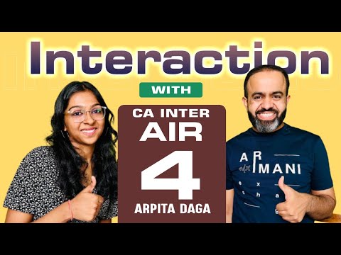 Meet CA Inter AIR -4 I Arpita Daga