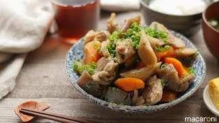 めんつゆで味付けパパパパーン！鶏肉と ごぼうの うま煮 のレシピ 作り方