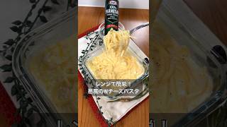 【レンジで簡単！悪魔のWチーズパスタ】