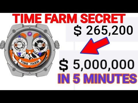 TimeFarm Airdrop Secret For UNLIMITED COINS IN 5 MINUTES ||