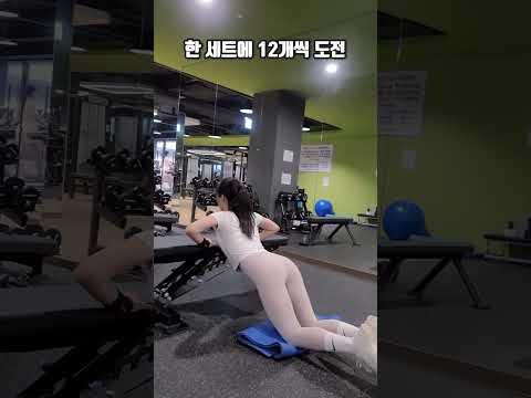 헬스 초보 여자 푸쉬업 도전