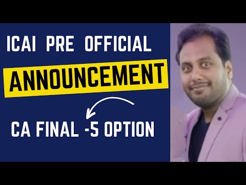 |ICAI Pre Official Announcement For CA Final Level | Must Watch CA Final Students|