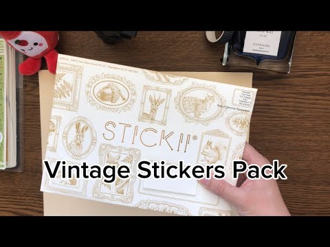 Vintage Stickers Haul 🐶 from Stickii Club October Subscription