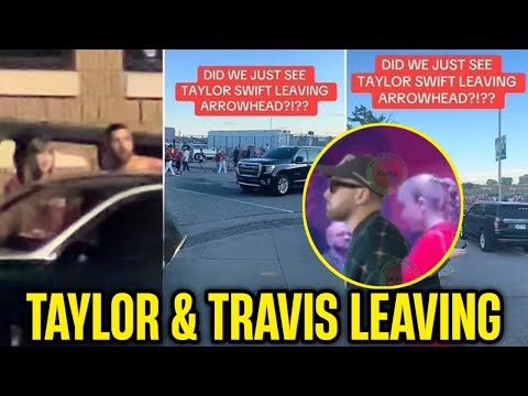 1 MIN AGO: Travis Kelce & Taylor Swift LEAVING Arrowhead Stadium in MOTORCADE after Chiefs Victory