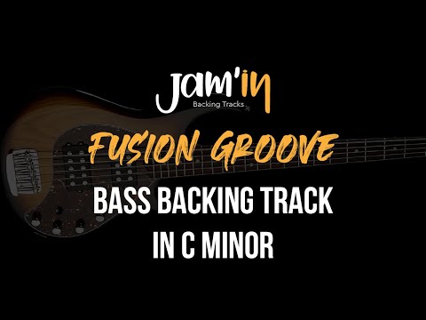 Fusion Groove Bass Backing Track in C Minor