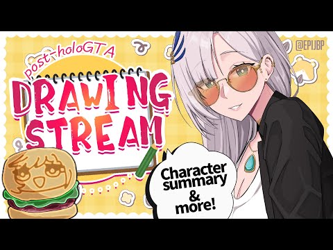 【Post-holoGTA Drawing】Reine's Fast Food Journey in Holos Santos【Pavolia Reine/hololiveID 2nd gen】