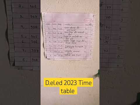 MP D.el.ed new time table 2023 Teacher Exam #shorts #exam 🙋🙋🙋🙋🙋🙋