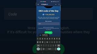 Okx Code of The Day X Empire 13Th October Okx Code Of The Day #xempireairdrop #Oex