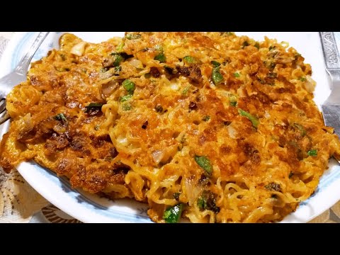 Maggy omlette recipe|Egg maggy|Maggy in a different way|Omlette maggy|blissful cooking with Pinky