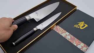 Shun Kai Classic Chef Utility Knife 2 Pc Set