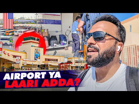 Laari Adda or Airport? 🙄 American 🇺🇸 Airport System | Los Angeles to New York