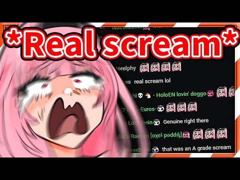 Calli Let Out a REAL SCREAM and Surprised Chat 【Mori Calliope / HololiveEN】