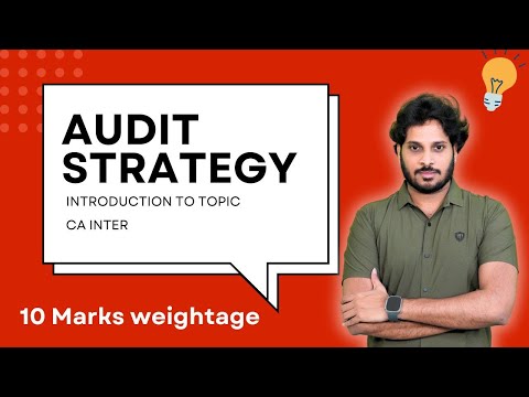 Audit Strategy and Planning | Introduction Topic | CA Inter | Min 10 Marks Weightage