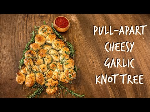 Pull Apart Cheesy Garlic Knot Tree The Ultimate Holiday Snack!