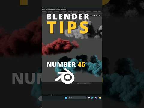 Blender Tip 46 Import VDB Clouds ✔️ #blender3d #blendertutorial #blender