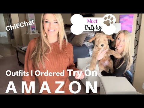 Amazon Try On Haul-Clothes I Ordered-New Bedding and New Puppy-Cooking with Hello Fresh