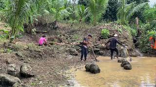 3days naka gawa na kami ng fishpond #viralvideo #trending #farming #fishpond #highlights #memes