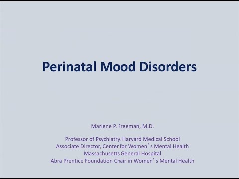 Perinatal Mood Disorders